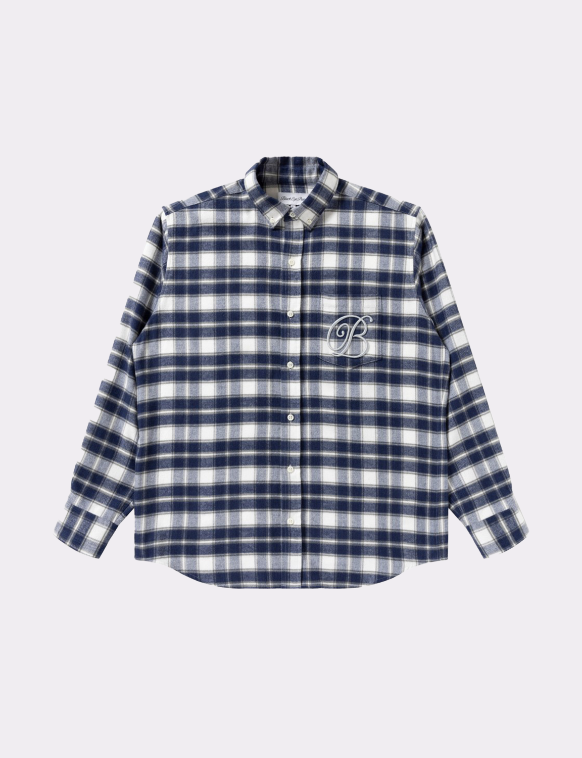 BlackEyePatch - B EMBLEM CHECKED FLANNEL L/S SHIRT – The