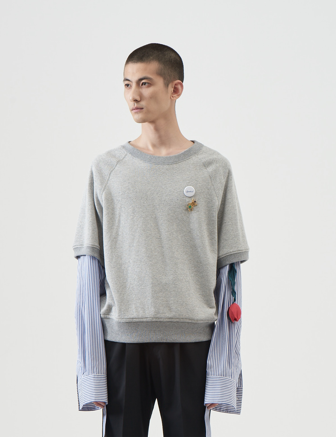 BED j.w. FORD - Half Sleeve Pullover – Gray – The Contemporary