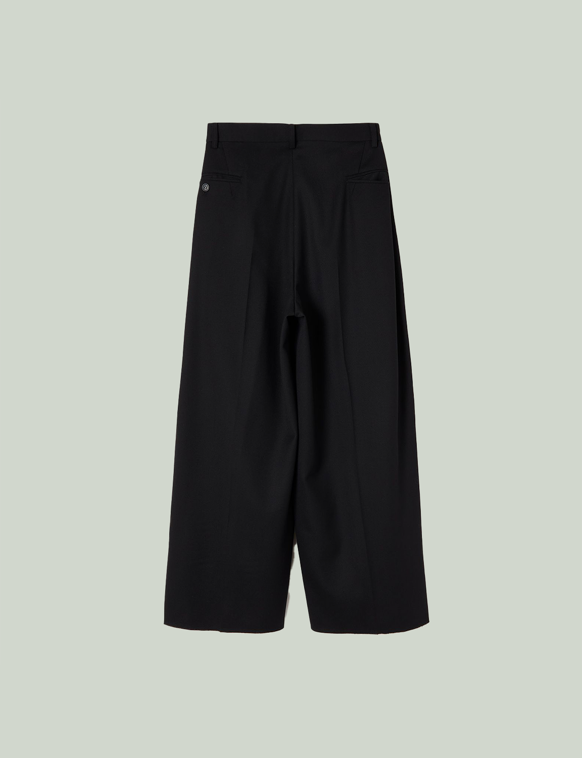 big wave trousers / black