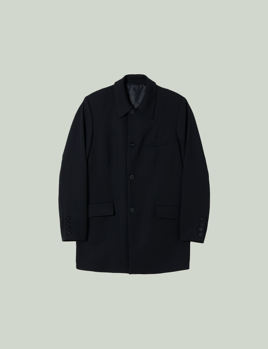 back open jacket / black