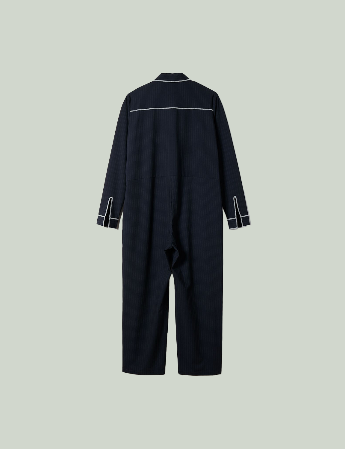 circle pocket jumpsuit / navy