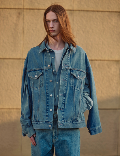 ARMHOLE SLIT DENIM JACKET