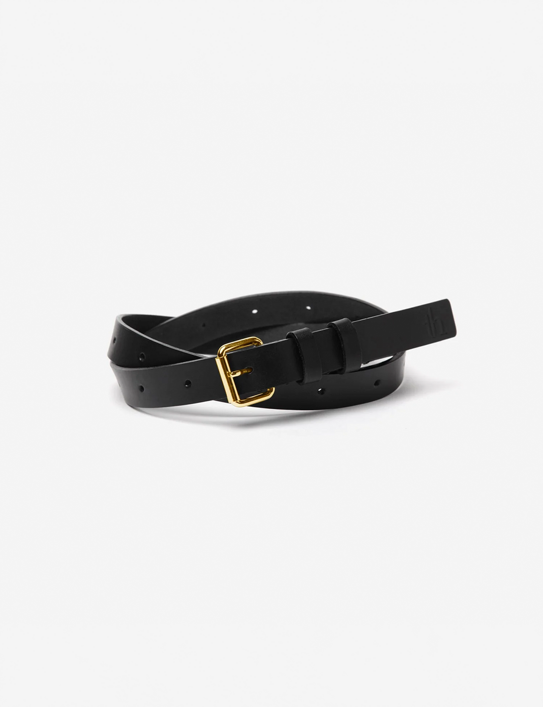 TARO HORIUCHI - Leather Belt SKI 20 / black × gold – The