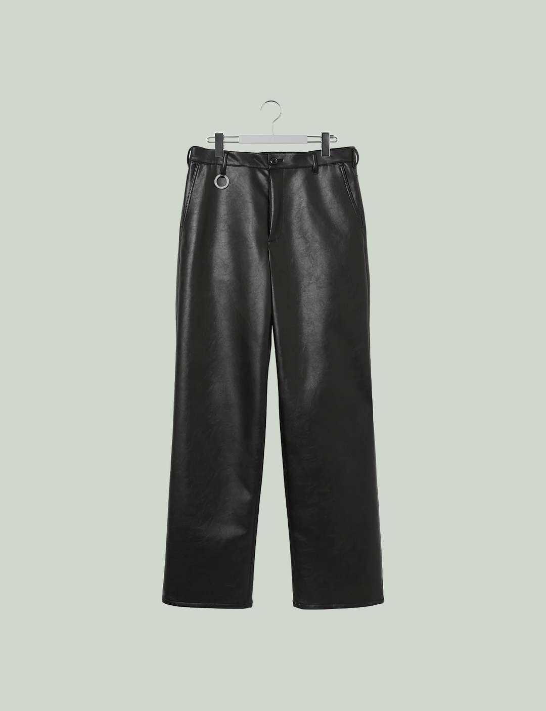 Synthetic Leather Pants / black