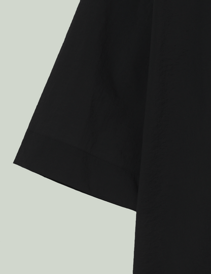 Open Collar Shirt(MID) / black