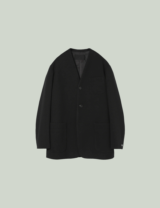 Collarless Jacket / black