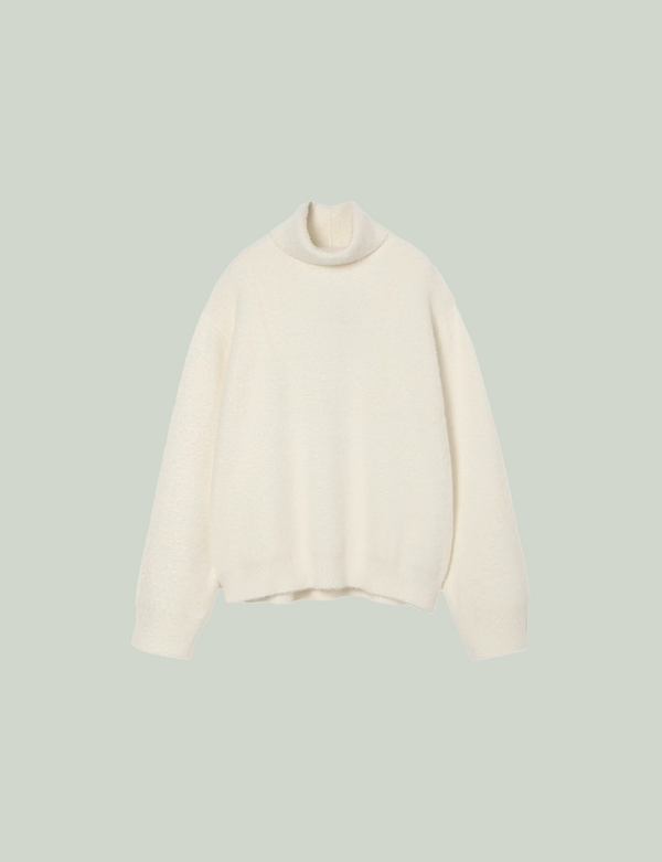 Mole Turtle Knit / white