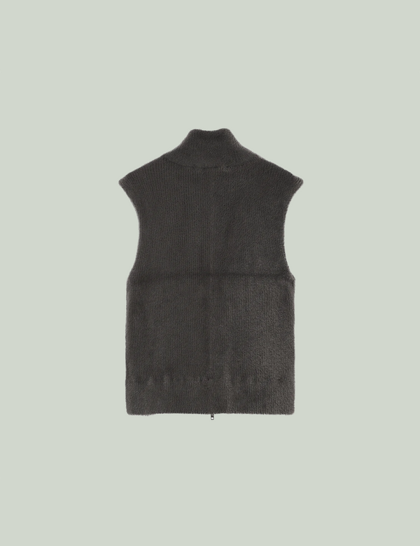 Mole Knit Vest / gray