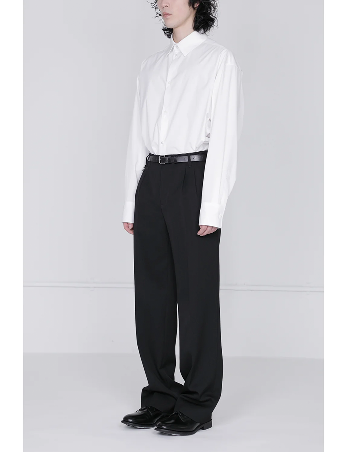 QUINN / Wide Tailored Pants / black