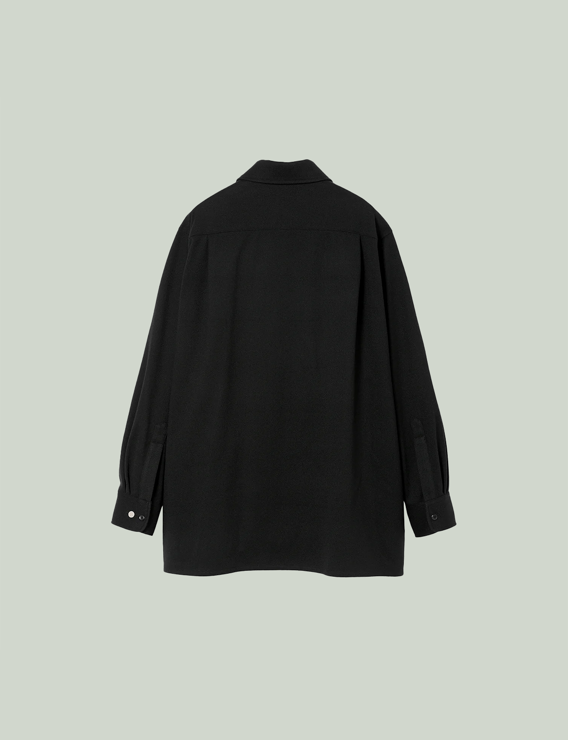 Oversized Zip Up Shirt / black