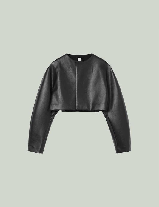 Curve Sleeve Blouson / black