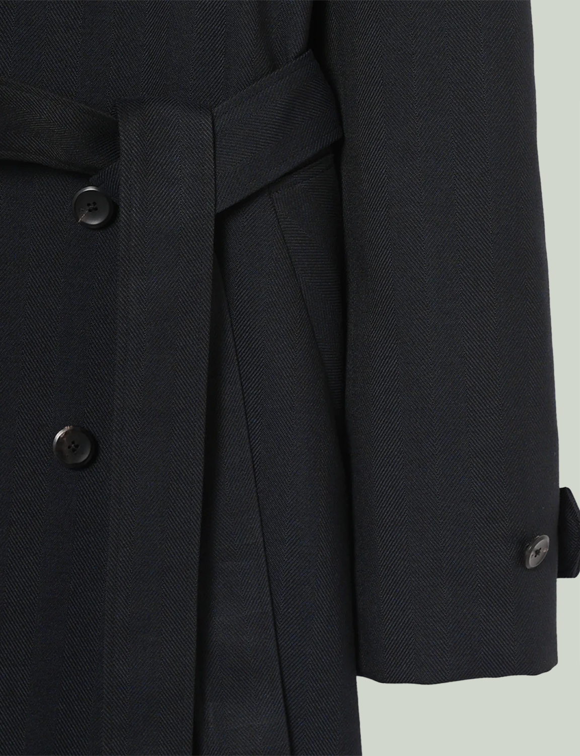 Wide Trench Coat / dark navy