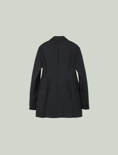 Double Front Vent Jacket / dark navy