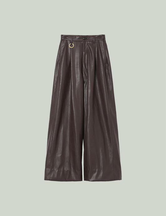 Wide 5pocket Pants / brown