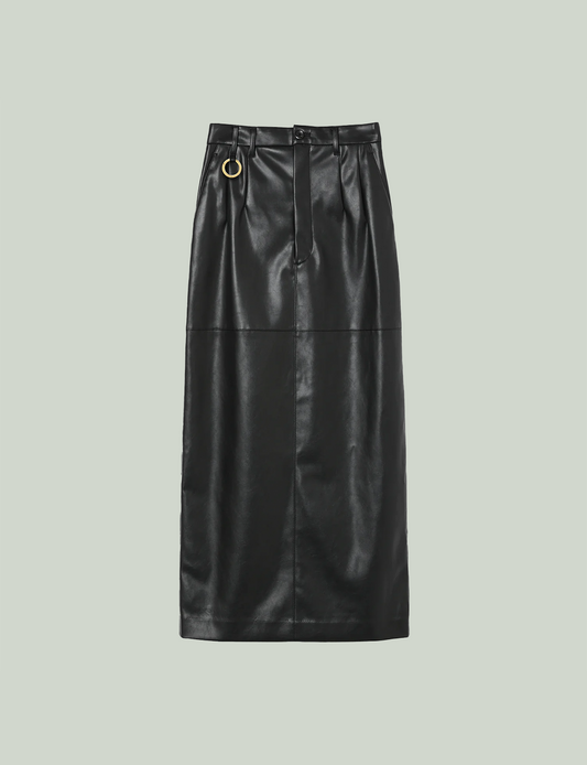 Back Open Skirt / black