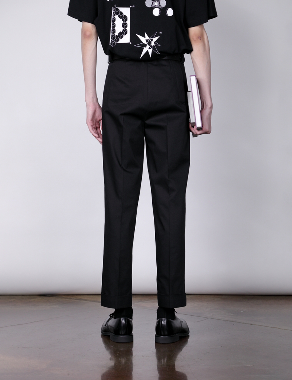 Tailored Work Pants (Artist Wardrobe / Keisuke Nakamura DAIKEI MILLS) / black