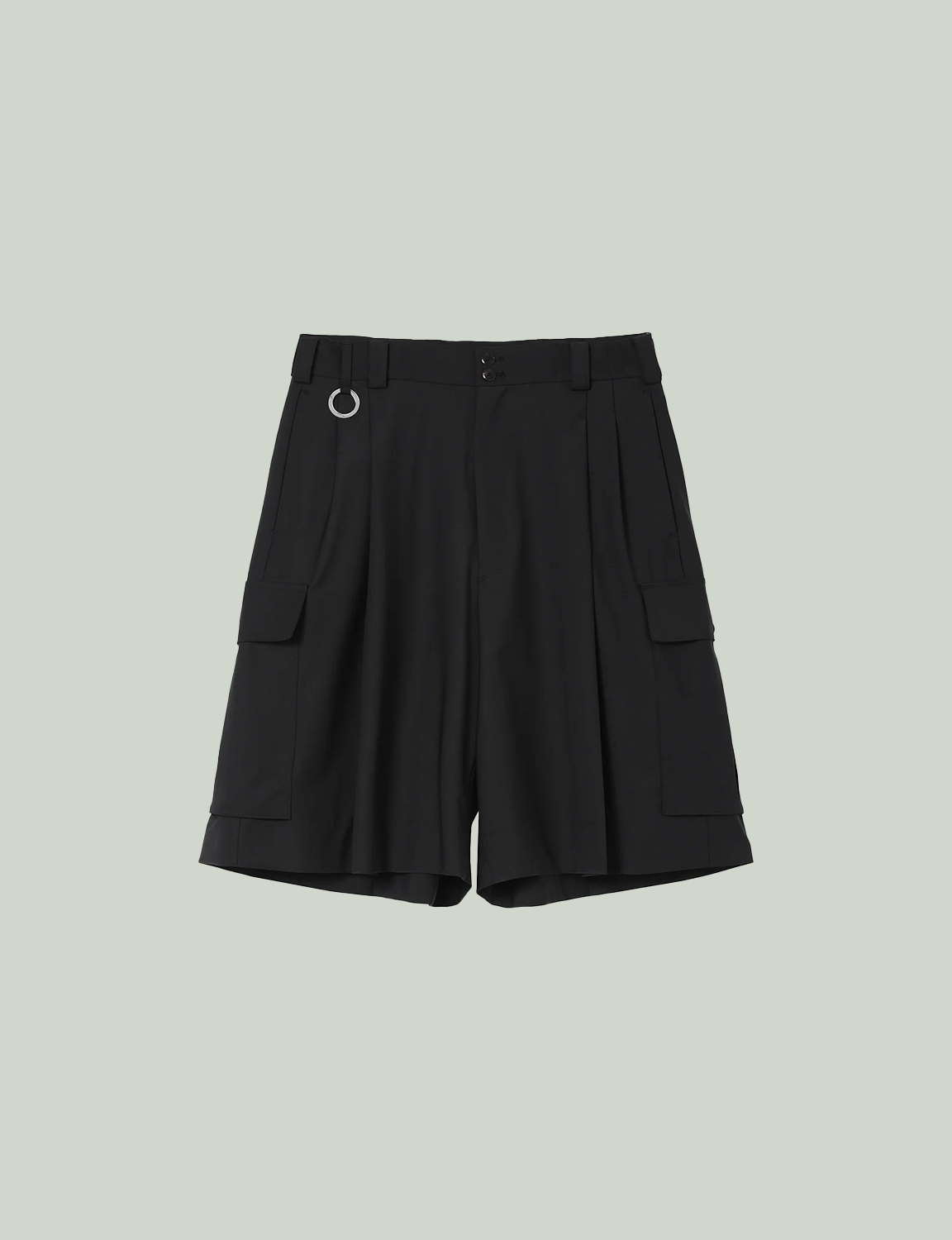 Wide Cargo Shorts / black