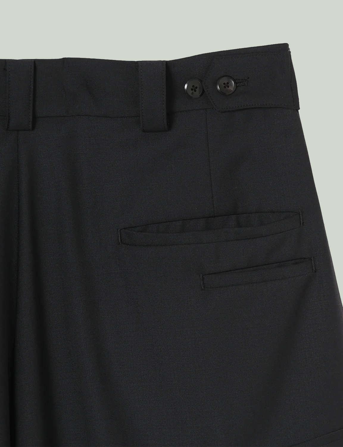 Wide Cargo Shorts / black