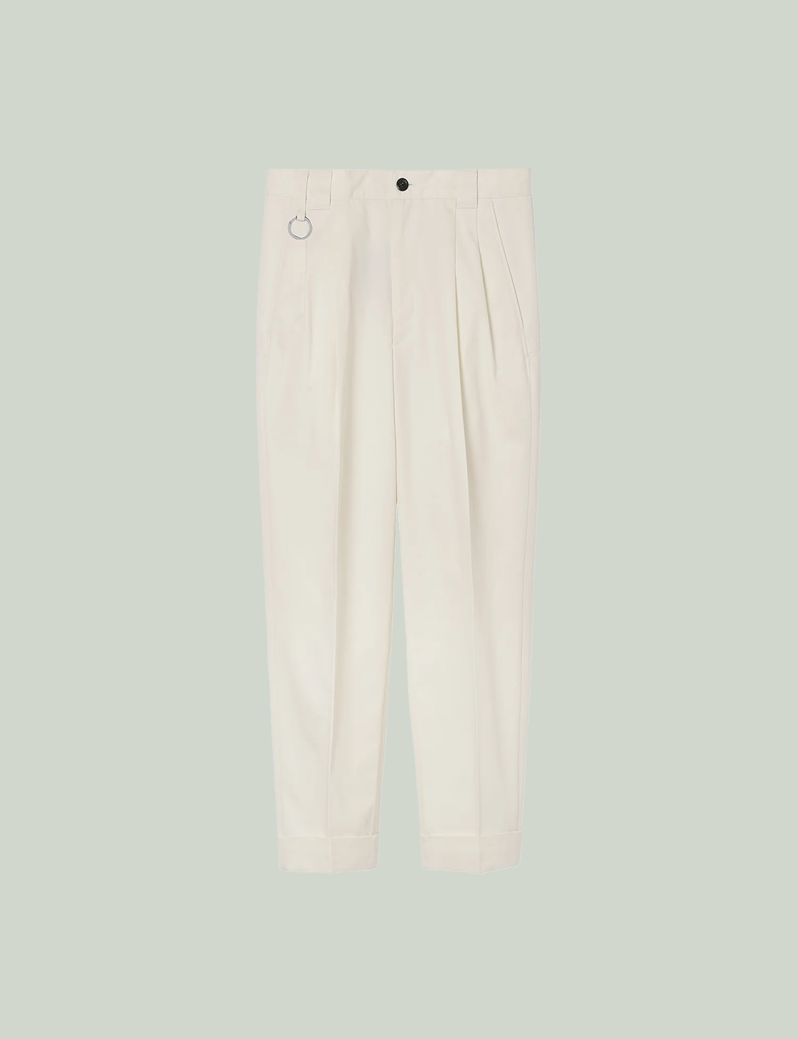 Tailored Work Pants (Artist Wardrobe / Keisuke Nakamura DAIKEI MILLS) / white