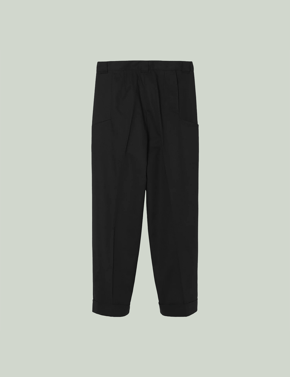 Tailored Work Pants (Artist Wardrobe / Keisuke Nakamura DAIKEI MILLS) / black