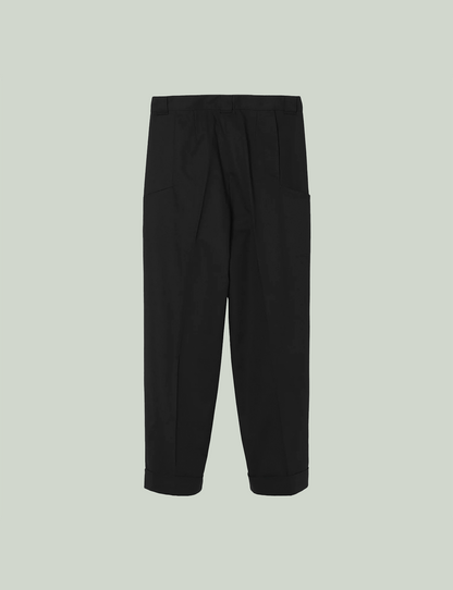 Tailored Work Pants (Artist Wardrobe / Keisuke Nakamura DAIKEI MILLS) / black