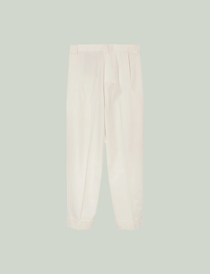 Tailored Work Pants (Artist Wardrobe / Keisuke Nakamura DAIKEI MILLS) / white