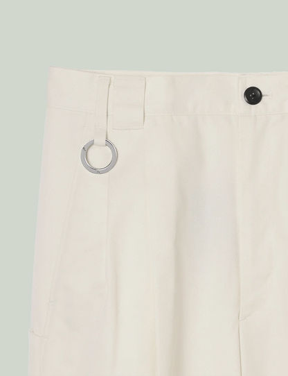 Tailored Work Pants (Artist Wardrobe / Keisuke Nakamura DAIKEI MILLS) / white