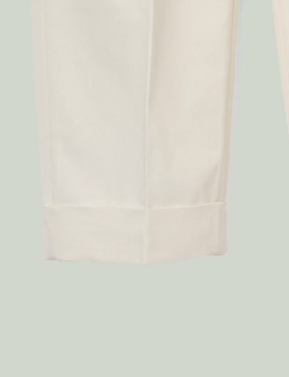 Tailored Work Pants (Artist Wardrobe / Keisuke Nakamura DAIKEI MILLS) / white