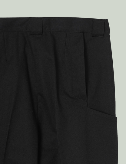 Tailored Work Pants (Artist Wardrobe / Keisuke Nakamura DAIKEI MILLS) / black