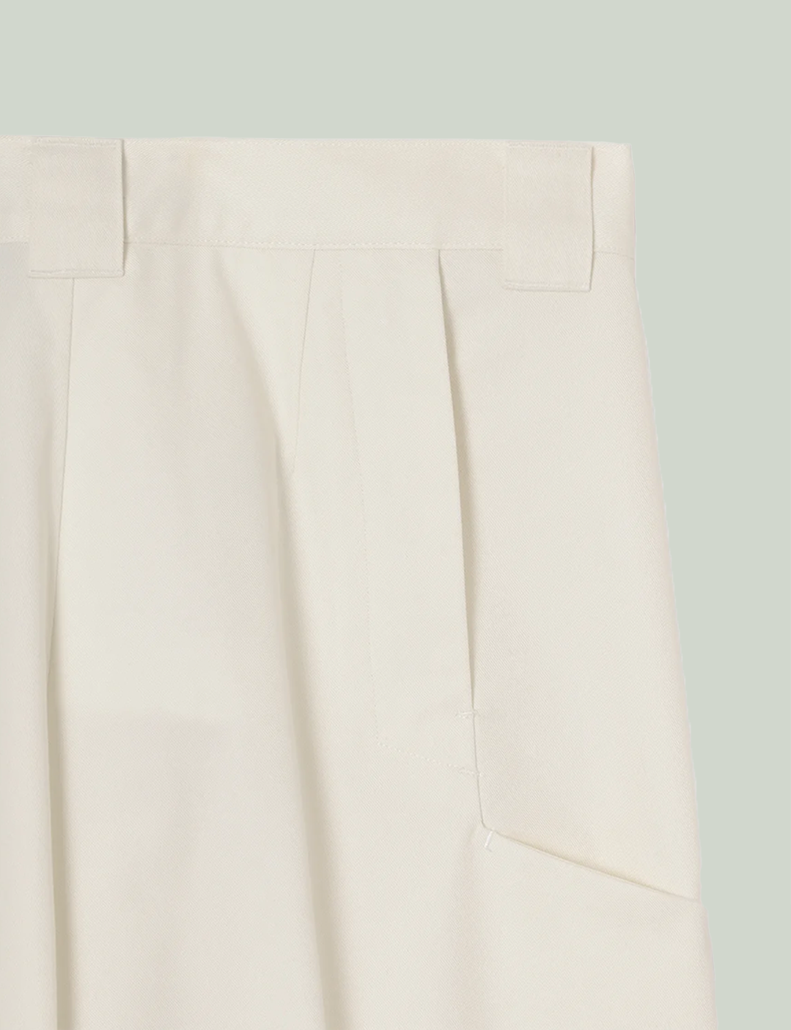 Tailored Work Pants (Artist Wardrobe / Keisuke Nakamura DAIKEI MILLS) / white