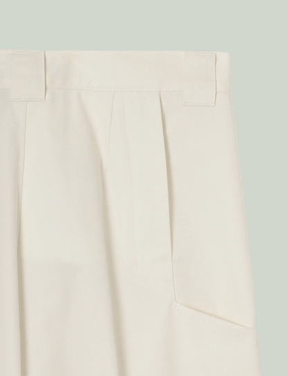 Tailored Work Pants (Artist Wardrobe / Keisuke Nakamura DAIKEI MILLS) / white