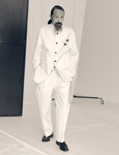 Tailored Work Pants (Artist Wardrobe / Keisuke Nakamura DAIKEI MILLS) / white