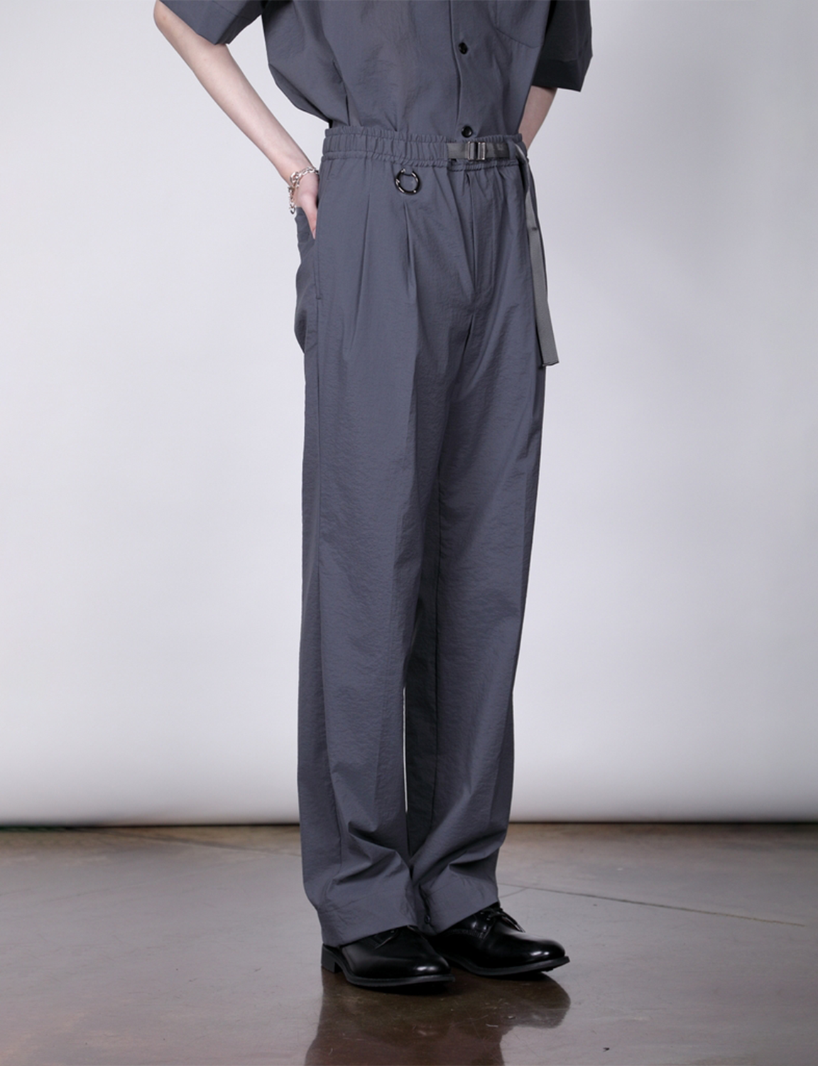 QUINN / Wide Tailored Pants / gray