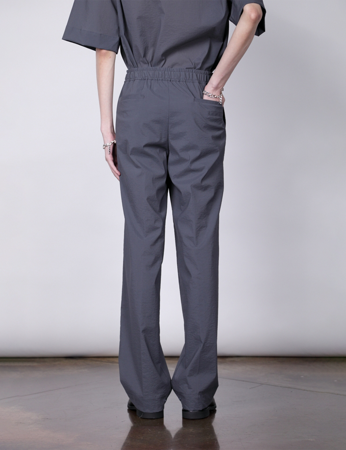 QUINN / Wide Tailored Pants / gray