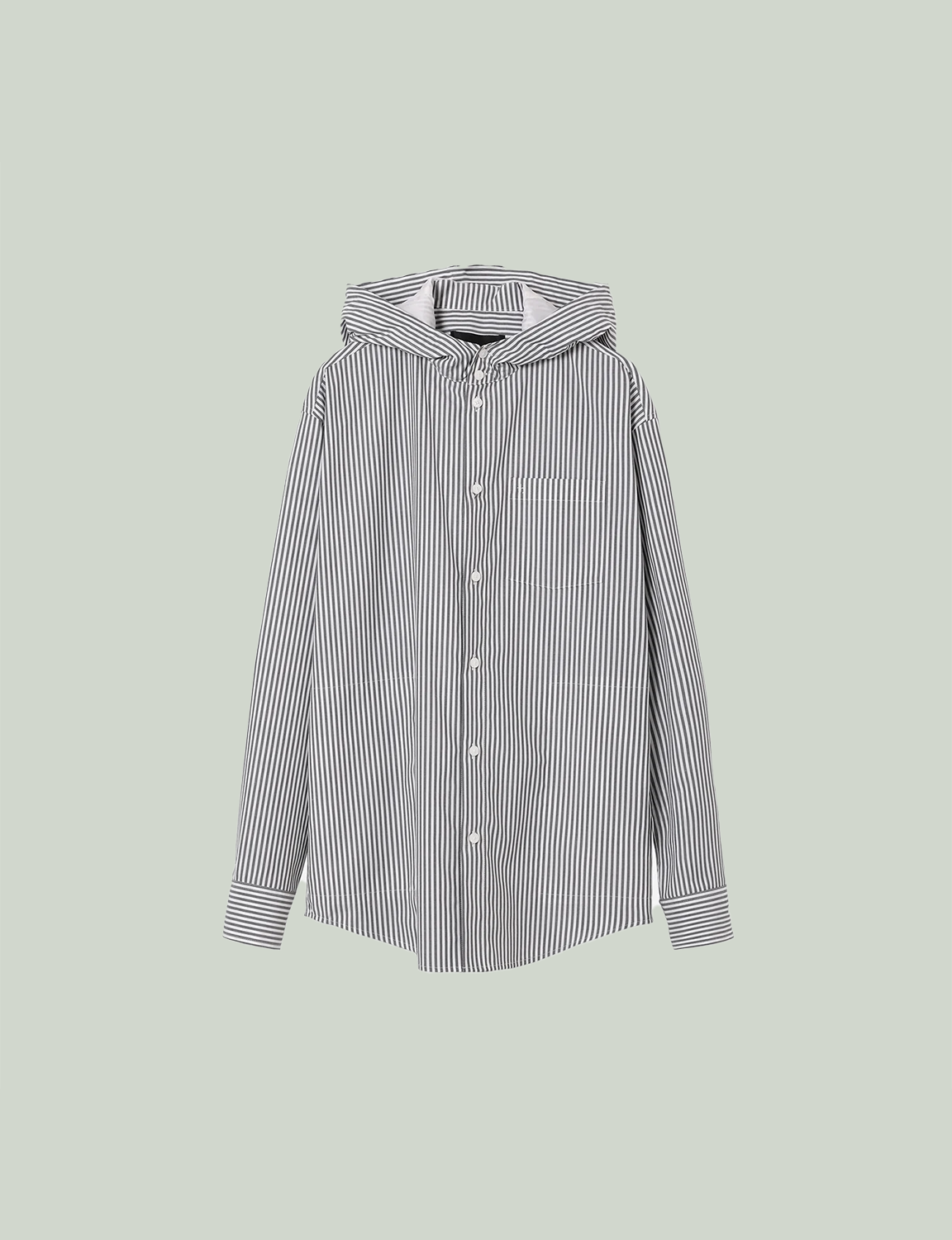 Hooded Shirt / stripe