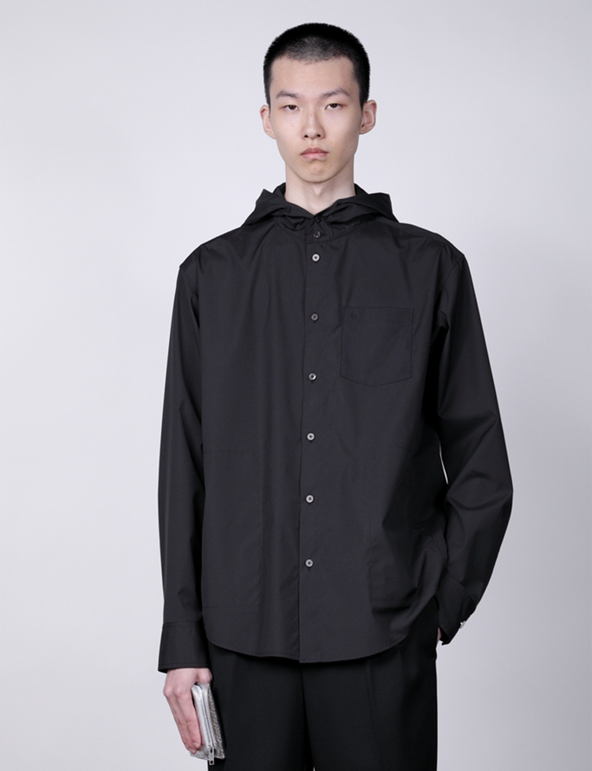 Hooded Shirt / black