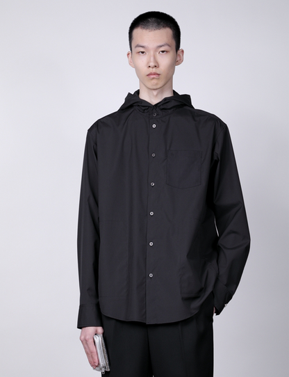 Hooded Shirt / black