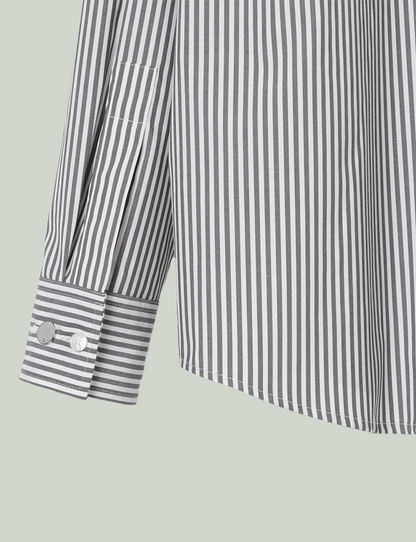 Hooded Shirt / stripe