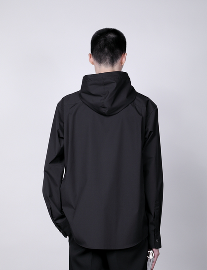 Hooded Shirt / black