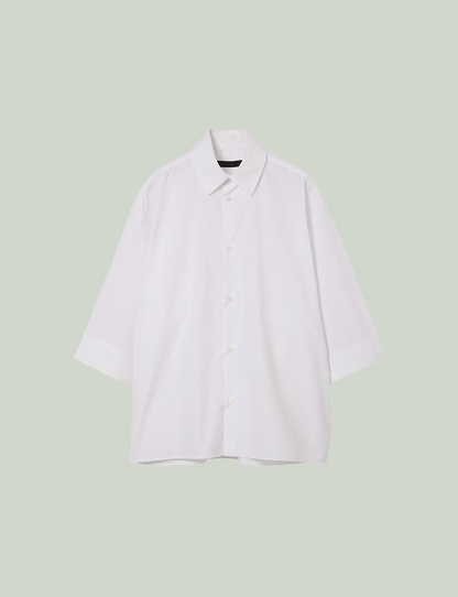 EDWARD / Big Sleeve S/S Shirt / white