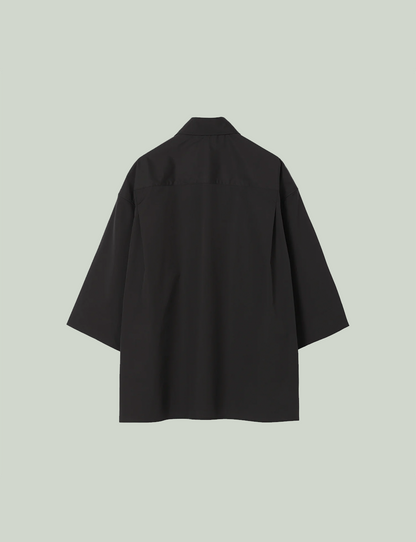 EDWARD / Big Sleeve S/S Shirt / black