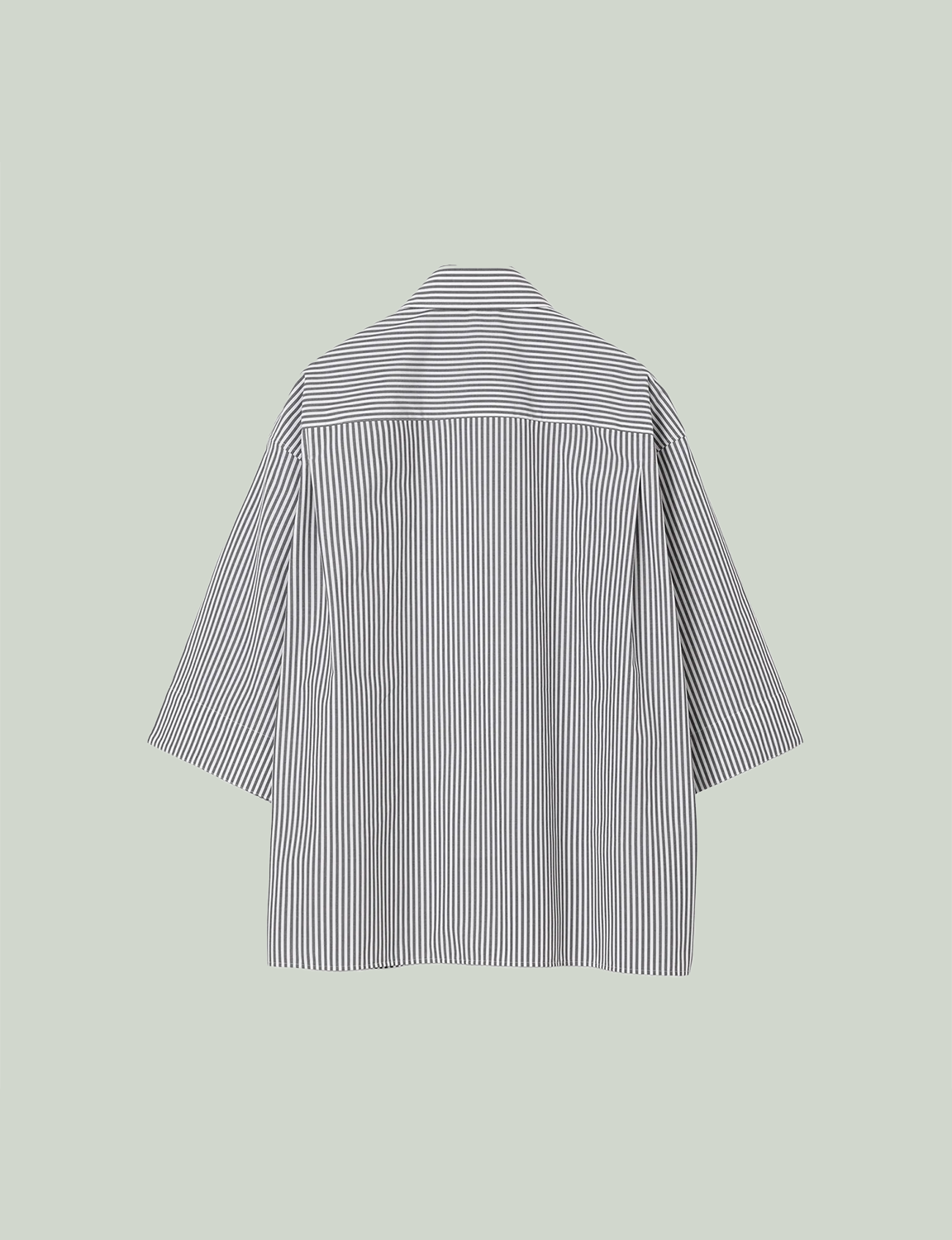 EDWARD / Big Sleeve S/S Shirt / stripe