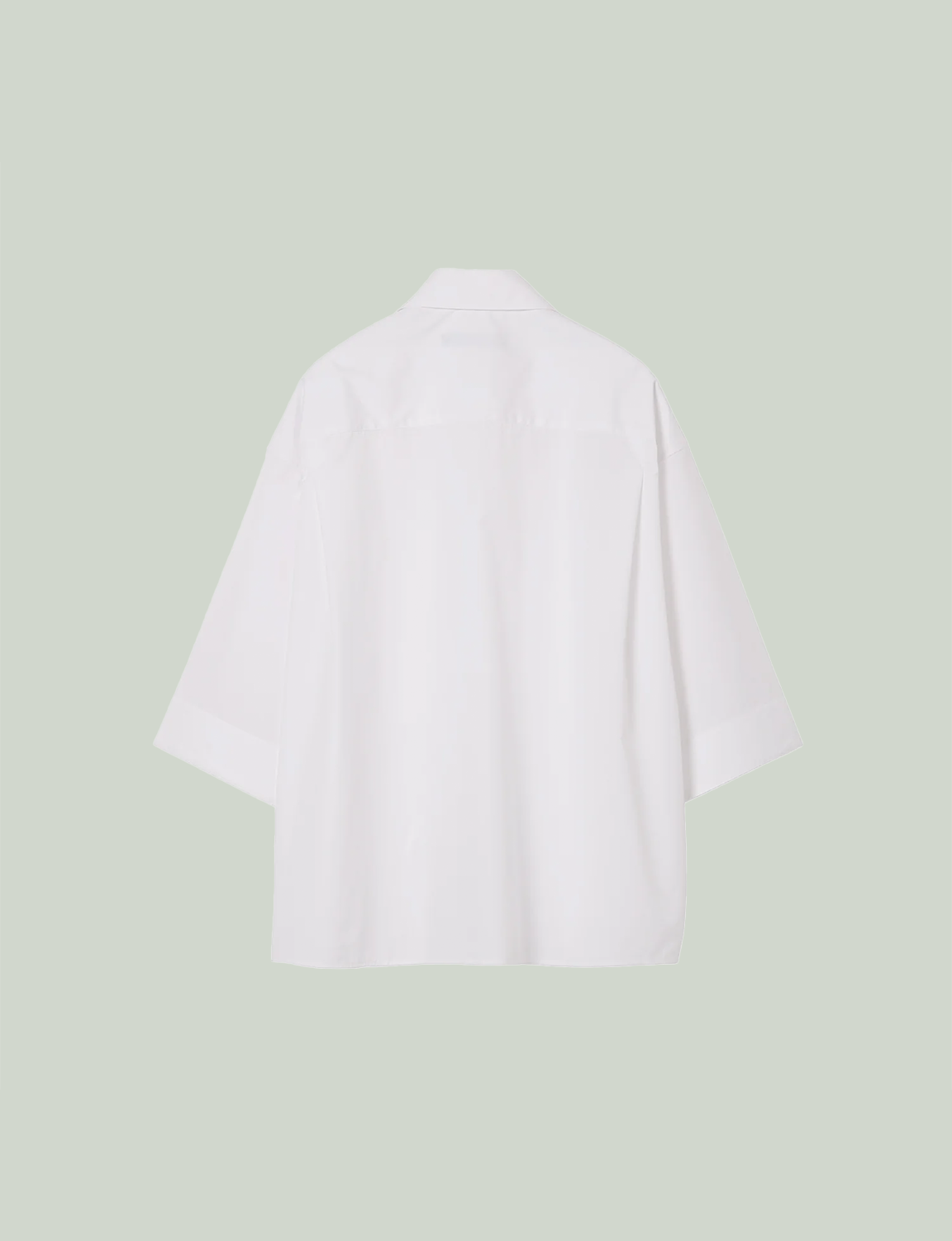 EDWARD / Big Sleeve S/S Shirt / white