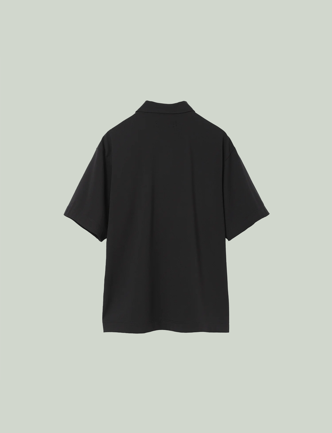 Half Zip S/S Polo / black