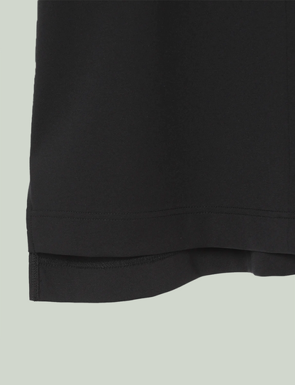 Half Zip S/S Polo / black