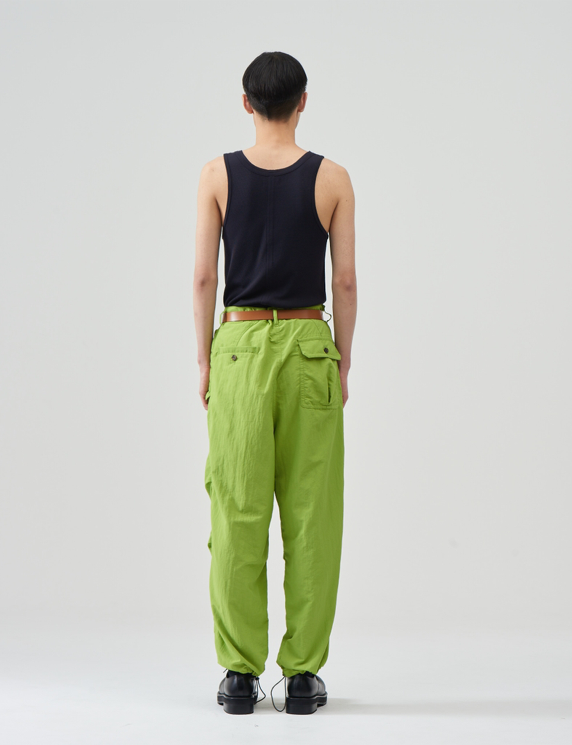 Nylon parachute Pants – Pistachio