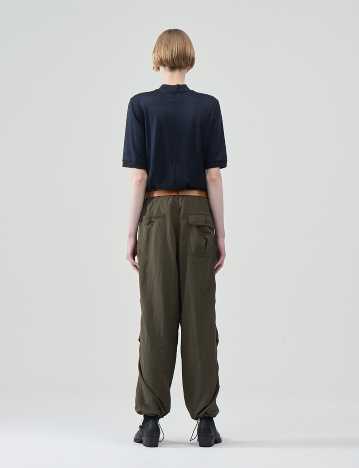 Nylon parachute Pants – Olive