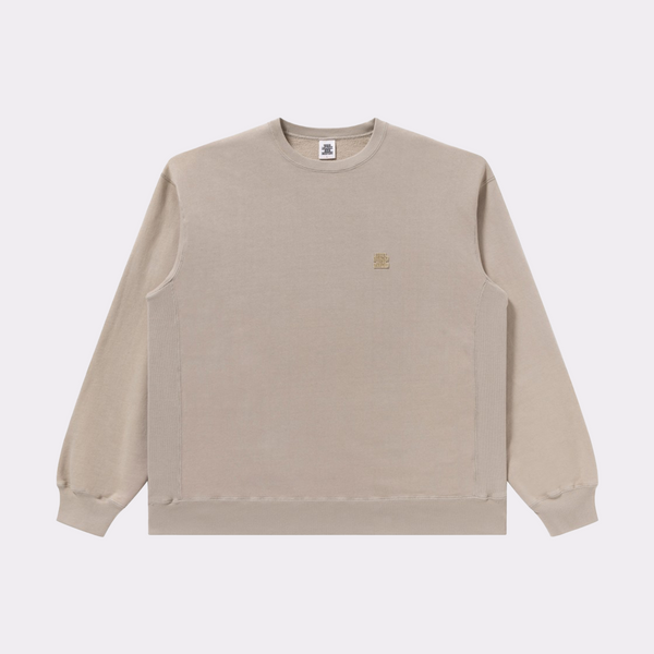 SMALL OG LABEL PIGMENT DYED CREW SWEAT