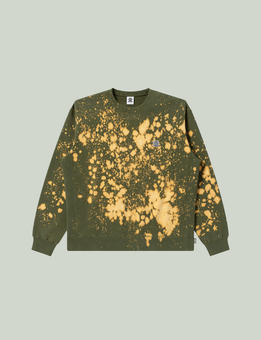 SMALL OG ACID SPLATTERED CREW SWEAT