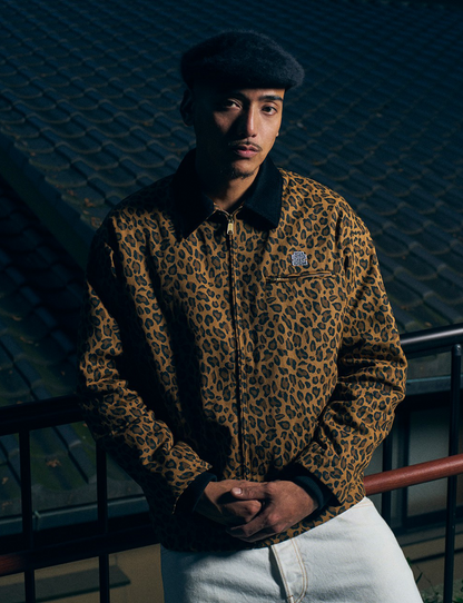 OG LABEL LEOPARD WORK JACKET